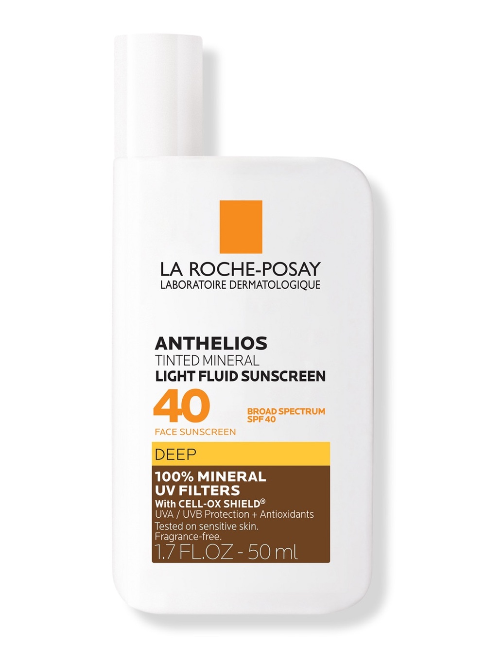 Anthelios Tinted Mineral Light Fluid Sunscreen SPF 40 - Deep